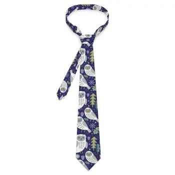 Вратовръзка с принтом сови, уникални и забавни сватбени вратовръзки с животни, сладък забавен вратовръзка за мъжете, графичен яка, вратовръзка, подарък за рожден Ден