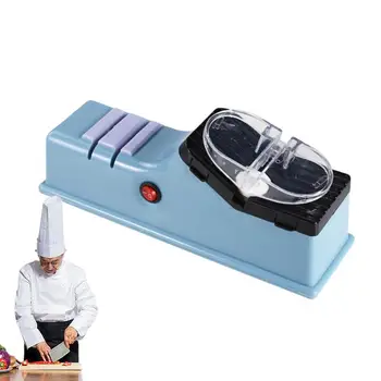 Електрическа острилка за кухненски ножове Електрическа Автоматична USB-острилка за заточване на инструменти, с двойни фланци с Кухненски приспособление за