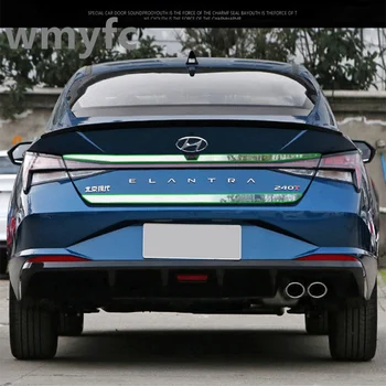 Задната част на капака на багажника от неръждаема стомана, дръжка врата, тампон на формоване, декоративни капачки, автоаксесоари за Hyundai Elantra 2021-2023