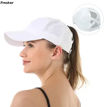Тенис шапка с дишаща мрежа, бързо съхнещи шапки за дълга коса, Дамски спортни шапки на открито, Удобен памучен шапка за голф, за почивка