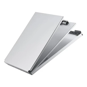 1 БР. Метална плоча за съхранение на сребристо-алуминиева сплав с 2 отделения и голям капацитет, размер на буквите