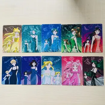 10 бр./компл. Самодельная Sailor Moon Принцеса Serenity Моряшка Марс Моряшка Уран са подбрани карта герои аниме игри Класическата серия