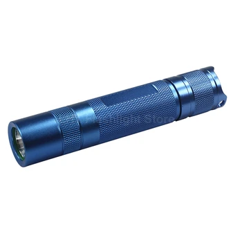 120 mm (L) x 24 мм (D) DIY S2 Plus led фенерче с метален ключ - черно /сиво /Синьо