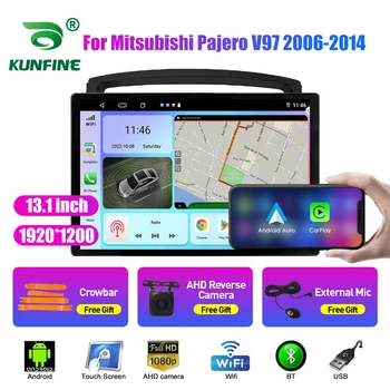 13,1-инчов автомобилен радиоприемник за Mitsubishi Pajero V97 06-14 Кола DVD GPS Навигация Стерео Carplay 2 Din Централна мултимедиен Android Auto