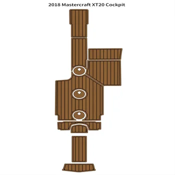 2018 Mastercraft XT20 Подложка за пода на пилотската кабина Лодка EVA Пяна подови Настилки от Тиково дърво