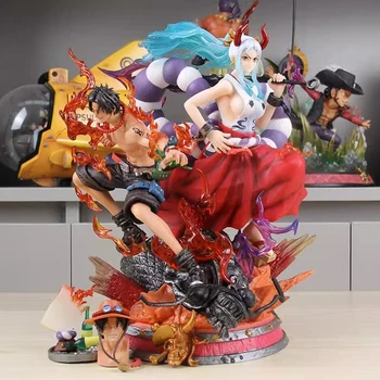 31 см Цели Фигурка Yamato X Portgas D Ace Статуя на Манга, Аниме Фигурка PVC Колекция Бижута Подарък За Рожден Ден, Детски Играчки