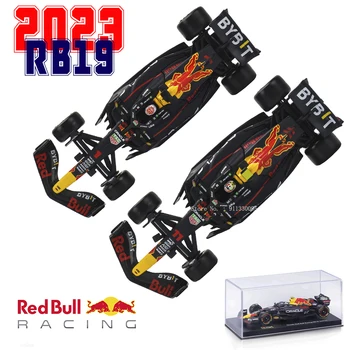 Bburago 1:43 F1 2023 Red Bull Racing RB19 #1 Ферстаппен #11 Перес Сплав Луксозен Автомобил, Монолитен под налягане Модел Формульного Кола, подарък Играчка