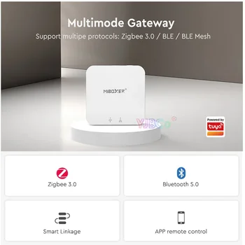 Miboxer Zigbee 3.0 Gateway ZB-Box3 безжичен/ZB-Box2 Кабелна WiFi Умен контролер поддържа гласово управление приложение за онлайн актуализации