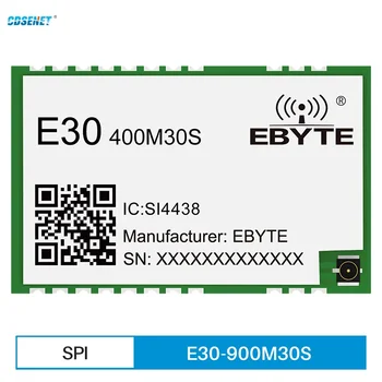 SI4438 433 Mhz 470 Mhz SMD Безжични радиочестотни модул от 30 стока Разстояние 5,6 Км CDSENET E30-400M30S (4438) Отвор за свързване на антена /IPEX