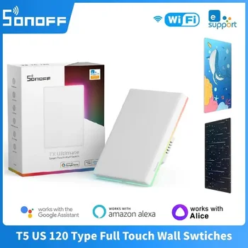 SONOFF T5 US 120 WiFi, Сензорен стенен ключ 