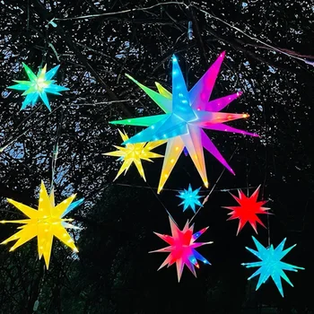 Thrisdar Smart App Controlled LED Firework Light Outdoor RGB Starburst Light Led Фойерверки Meteor Light за Декор на Коледно Парти
