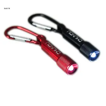 X7YA 2 Цвята Мини led Фенерче Ключодържател-фенерче с карабинер за баща си