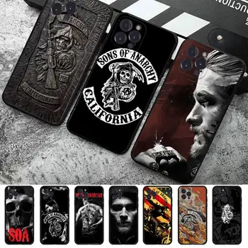 Американски TV Sons of Anarchy Калъф За Телефон iPhone 14 11 12 13 Mini Pro XS Max Cover 6 7 8 Plus X XR SE 2020 Funda Shell