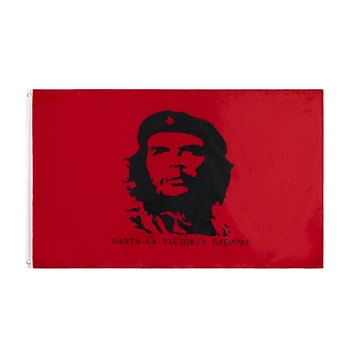 Безплатна Доставка Джонин 90X150 СМ герой на кубинската революция ЕЙ ЧЕ Ернесто Гевара Флаг