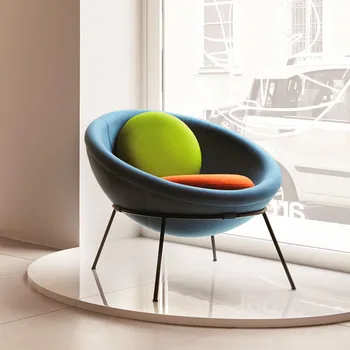 Дизайнерски модерен класически FRP art с полукръгла стол с химикалка чаша модел house space snail lounge chair
