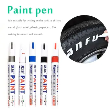 Дръжка за боядисване на автомобила, водоустойчив маркер за автомобилни гуми, маркер за маслената боядисване на автомобилни джанти, маркер за маслената оцветяване гуми на водна основа Премиум-клас