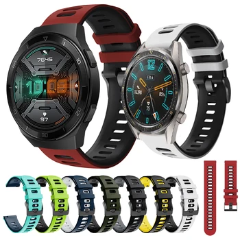 за Huawei Watch GT 2 2Д Pro Каишка За Samsung Galaxy Watch 3 45 мм и 46 мм Gear S3 Frontier 22 мм Силикон Каишка За Часовник Гривна