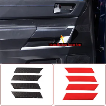 За Toyota Tundra 2022 Автомобилен стайлинг ABS, изработени от въглеродни влакна/червен етикет за вътрешна декорация на рамката на таблото на автомобила Автомобилни аксесоари
