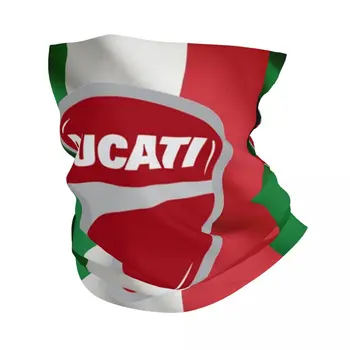 Италиански флаг, мотоциклетът кърпа Ducatis на шийката на носна кърпичка, балаклава с принтом, шал, превръзка на главата си, за езда, за мъже, жени, възрастни, дишаща