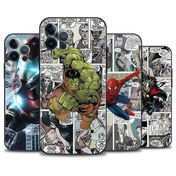 Калъф За Телефон Apple iPhone 14 11 13 12 Pro Max 13 12 Mini XS max XR X 8 7 6s Plus 6 7 8 6S 6 Fundas Marvel Spiderman