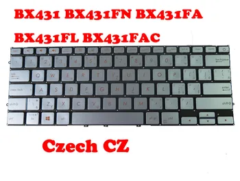Клавиатура с подсветка за лаптоп ASUS BX431 BX431FN BX431FA BX431FL BX431FAC Син Бразилски BR/Чешки ЧЕХИЯ