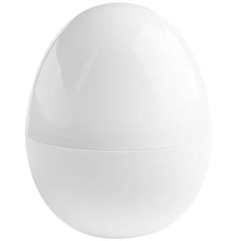 Контейнер за яйца - микровълнова печка за готвене на яйца, двойна котела за яйца Идеално се подготвя яйца и отделя яйца
