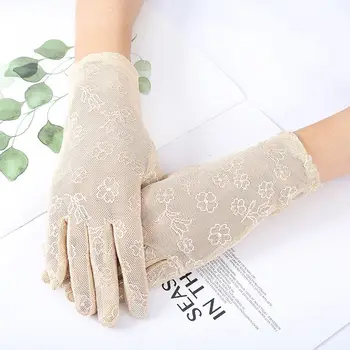 Мрежести слънчеви ръкавици със защита от ултравиолетови лъчи, които предпазват от ултравиолетовите ръкавици за езда, дамски ръкавици, ръкавици за шофиране