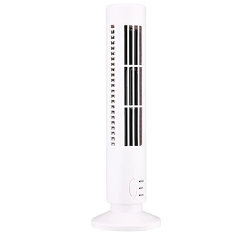 Нов USB-кула вентилатор, безлопастный вентилатор, кула Електрически вентилатор, Мини-вертикален климатик, безлопастный стоящ фен
