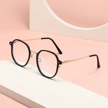 Нова мода рамки за очила Тенденция на европейските и американските рамки Advanced Sense Ins Цветни антисиневые очила