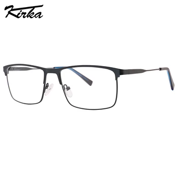 Очила Kirka Metal for Man в правоъгълна матова рамка, очила за четене на рецепта, прозрачни лещи, оптични очила MM1036