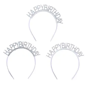 Подарък за рожден Ден Писмо на кралица Украса за рожден Ден честит Рожден Ден Превръзка на главата Панделка за коса на рождения Ден на Дамски бижута с кристали Короната