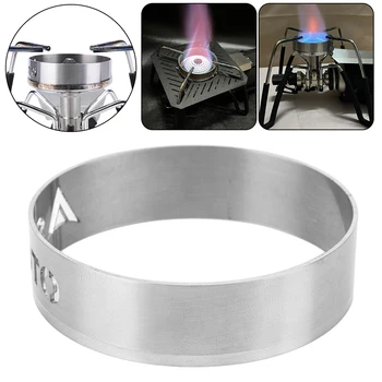 Поставка за печки на предното стъкло, Gather Fire, О-пръстен, ветрозащитное пръстен за wok горелки, лека неръждаема стомана за печки Soto 310