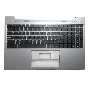 Поставка за ръце и клавиатура за лаптоп MEDION MB3501049 XK-HS406 Sliver Top Case Испански SP/Немски GR/Великобритания /САЩ Черен С Подсветка