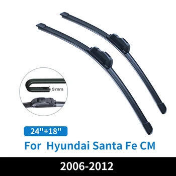 Предното Стъкло на Колата на Предната Четка за Чистачки за Обратно виждане Гумени Аксесоари За Hyundai Santa Fe CM 24