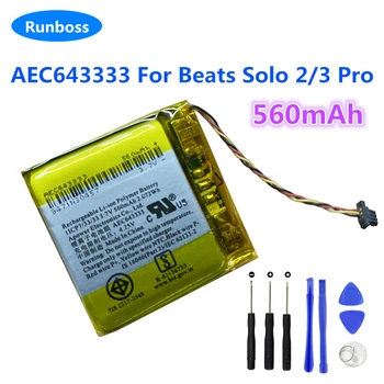 Преносимото батерия слушалки AEC353535 AEC643333 за Beats Solo 2.0 3.0 2/3 pro Нова батерия Beats Solo2 Solo3 Pro Безжичен