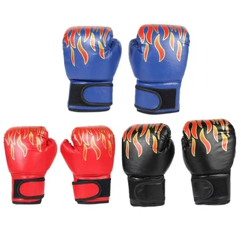 Професионални Ръкавици Muay Kids 1 За борба с карате, Тай Кожени Боксови ръкавици, Дишаща Тренировочная Двойка за Спарринга, Изкуствена, светът бокс Ръкавица