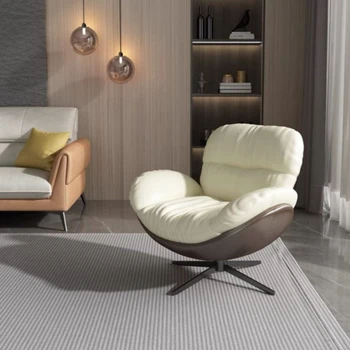 Разтегателен Nordic Lounge Столове За Всекидневна С Подлакътници Мързел Релакс, Луксозни, Метални Столове За Дневна Уникална Дизайнерска Мебел За Дома Cadeiras