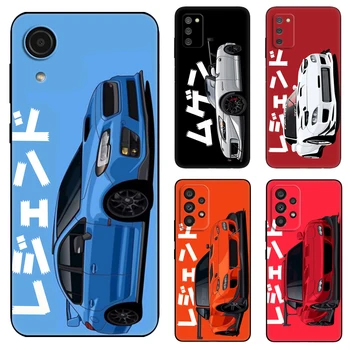 Спортен автомобил Tokyo Drift, черен Калъф от Tpu За Samsung Galaxy A03 SM-A035 A03 Основната A03S A13 в а23 LTE A33 а a53 A73 4G 5G