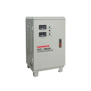 Тежкотоварни електрически стабилизатор стабилизатор на напрежението 30 kva еднофазно ac с автоматична регулация на напрежението AVR.