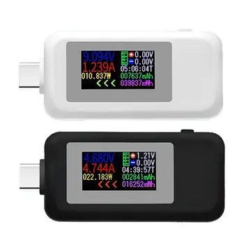 Тестер USB KWS-1902C Type-C, цветен дисплей, монитор ток, електромера